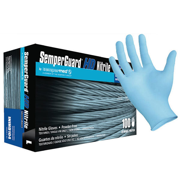 Sempermed SemperGuard HD Nitrile Industrial Gloves (10 Boxes/Case)  Large