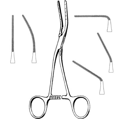 Sklar Cardiovascular Cooley Multi-Purpose Atraumatic Clamp  5.5-inch Multi-Purpose Clamp 90 Degree Angle