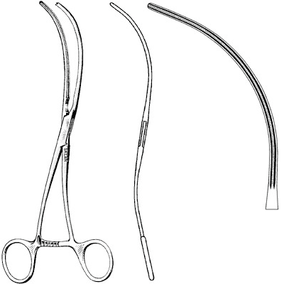 Sklar Cardiovascular DeBakey Atraumatic Peripheral Vessel Clamp S-Curved