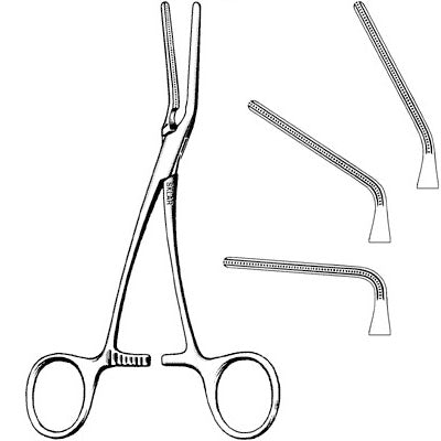 Sklar Cardiovascular DeBakey Atraumatic Tissue Forceps  5.5-inch Tissue Forceps Angled 90 Degrees
