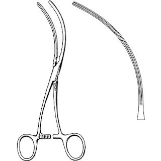 Sklar Cardiovascular DeBakey Peripheral Vessel Clamp S-Curved