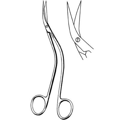 Sklar DeBakey Vascular Scissors  7" - 25 Degree Angle