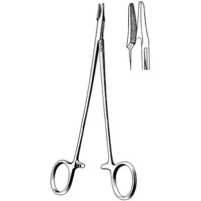 Sklar Cardiovascular Lemmon Vascular Needle Holder  6.75 inches Lemmon Vascular Needle Holder