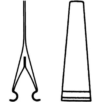 Sklar Single Vascular Clamp  Vein Size 3
