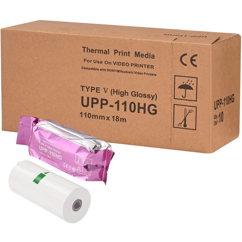 Sony UPP-110HG High Glossy Thermal Print Media (10 Rolls/Case)  Original-Sony-Brand