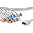 Spacelabs One Piece EKG Cable  15-Pin Connector (10 Leads Clip)