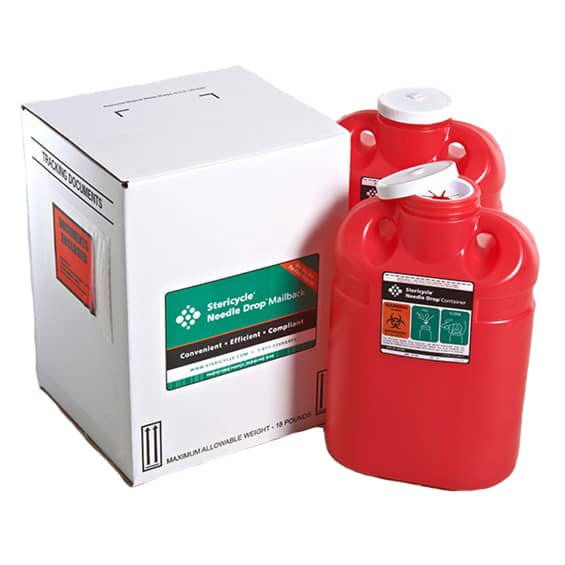 Stericycle 2 Gallon Disposable Mailback System - Twin Pack