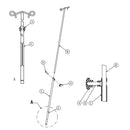 Stryker 5050/5051 Stretcher Chair IV Pole - Standard