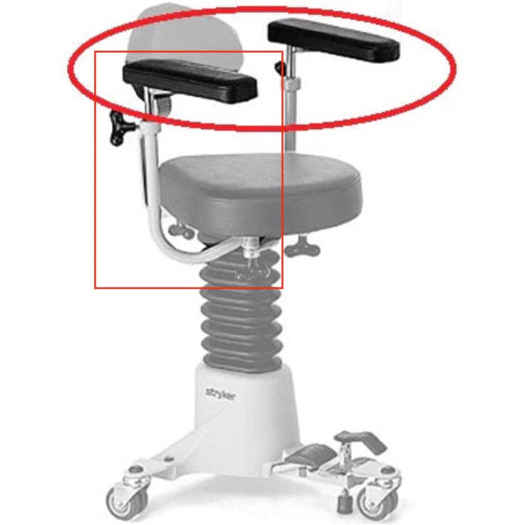 Stryker 830 Surgistool II Stool Arm Rest Kit