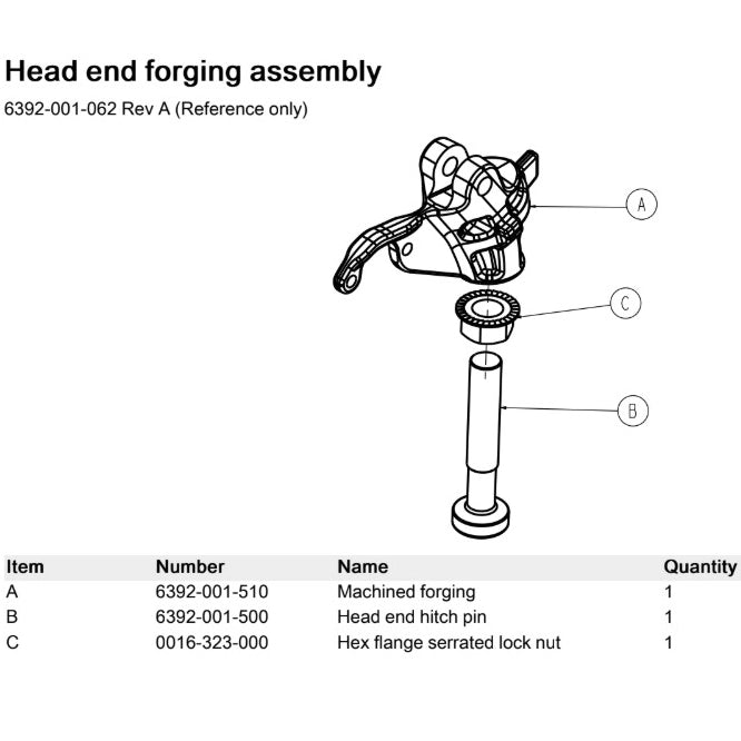 Stryker Head End Forging Assembly