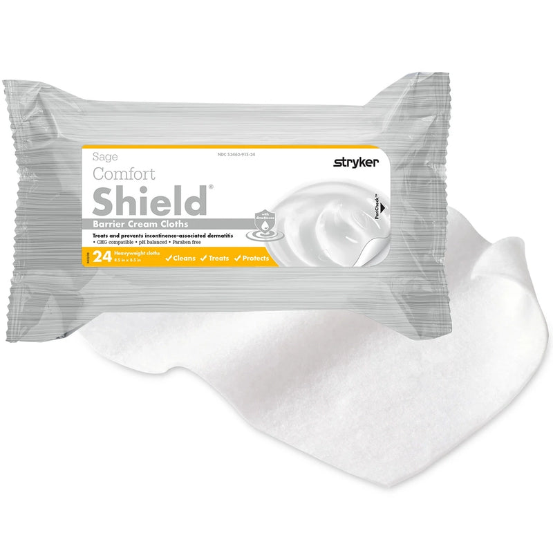 Stryker Sage Comfort Shield Barrier Cream Cloths