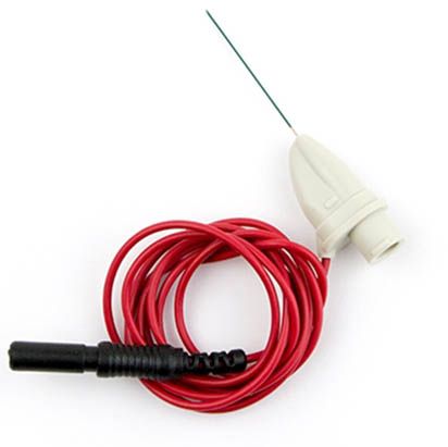 TECA MyoJect Disposable Luer Lock Needle Electrode (10/Box)  Red - 25 mm (Length) / 30 Gauge (Diameter)