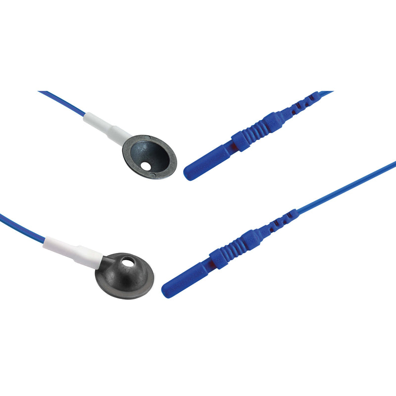 Technomed Disposable EEG Cup+ Electrode  2.5 m Wire - 5 x 5 colors (25/Pkg)