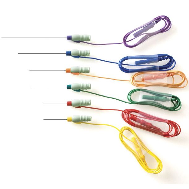 Technomed Disposable Hypodermic EMG Needle Electrode (10/Pkg)  75 mm (22 Gauge) - Violet