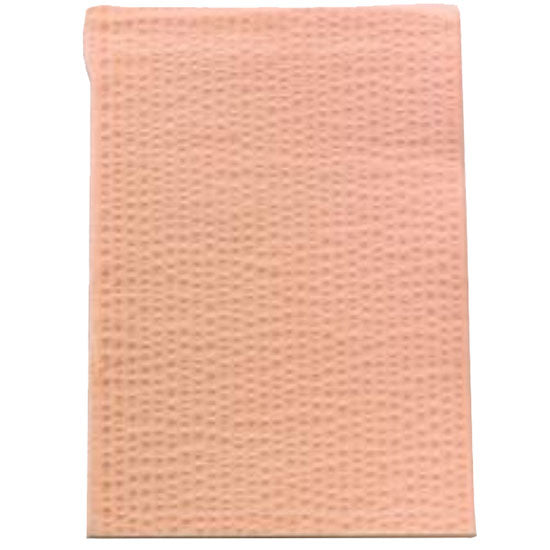 TIDI Choice Bibs and Towels  Peach - 13" x 18" - Waffle (500/Case)