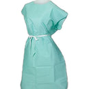 TIDI Choice Exam Gowns (50/Case)  Teal - 30" x 42"
