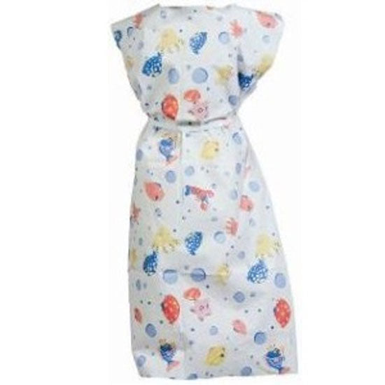 TIDI Choice Exam Gowns (50/Case)  Under the Sea - 21" x 36"