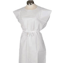 TIDI Choice Exam Gowns (50/Case)  White - 21" x 36"