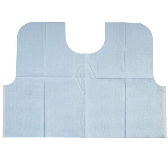 TIDI Everyday Specialty Bib  Blue - Oral Surgery (50/Case)