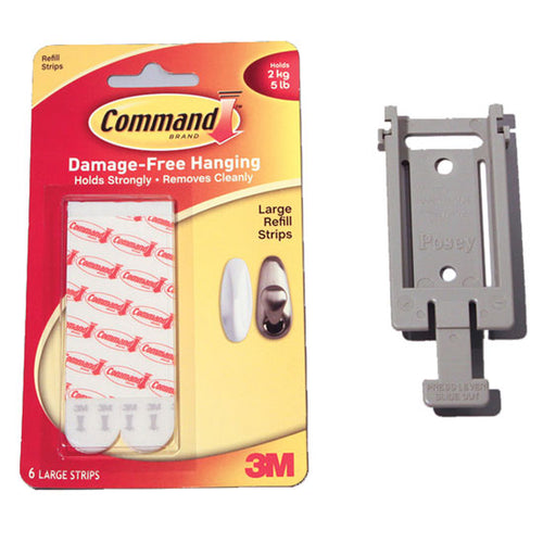 TIDI Posey Alarm Command Strip Wall Bracket - 8208CS