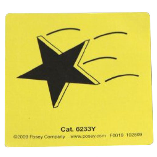 High Fall Risk Magnet TIDI Posey Fall Risk Identifiers - Falling Star Magnet - 6233Y