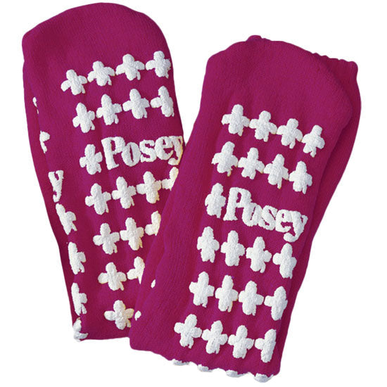 TIDI Posey Non-Slip Socks  Large - Purple