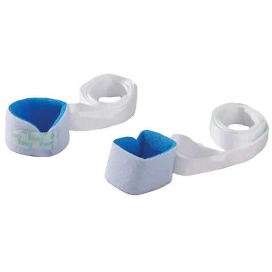 TIDI Posey Pediatric Soft Limb Holders (1 Pair)  Foam Hook and Loop Cuff (Double Strap with Tie End