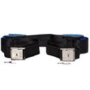 TIDI Posey Twice-As-Tough Locking Cuffs (1 Pair)  D-Ring Cuff (Single Strap with Lock); Regular/Blue