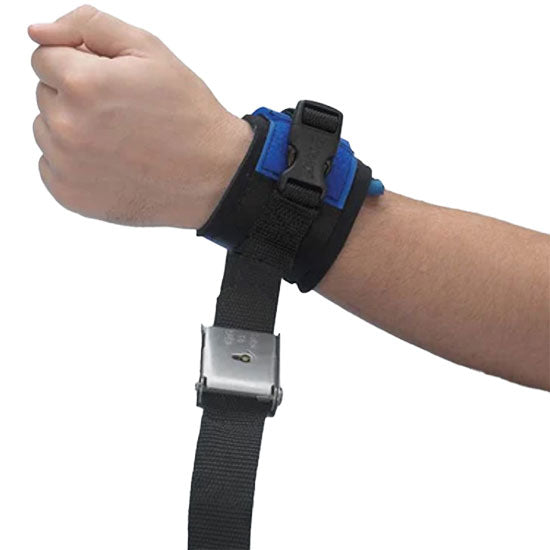 TIDI Posey Twice-As-Tough Locking Cuffs (1 Pair)  Quick-Release Buckle Cuff (Single Strap with Lock)
