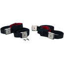 TIDI Posey Twice-As-Tough Locking Cuffs (1 Pair)  Lock Cuff (Single Strap with Lock); Large/Red