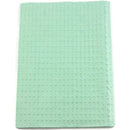 TIDI Ultimate Bibs/Towels (500/Case)  Green - Waffle - 13" x 18"