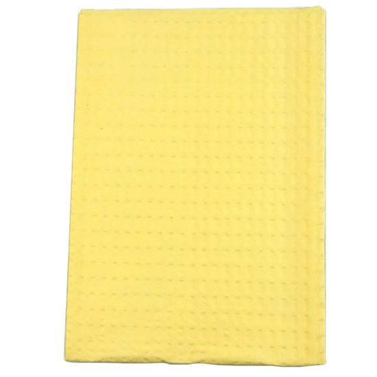TIDI Ultimate Bibs/Towels (500/Case)  Yellow - Waffle - 13" x 18"