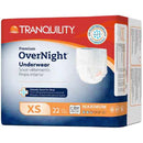 Tranquility Premium OverNight Disposable Absorbent Underwear  XS (17 to 28") (Case of 88)
