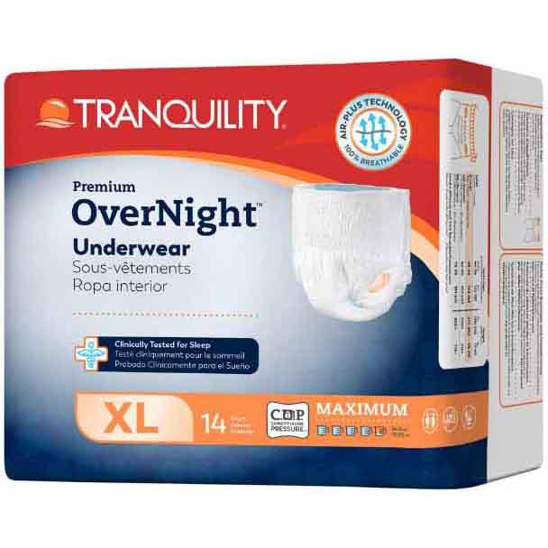 Tranquility Premium OverNight Disposable Absorbent Underwear - XL Box