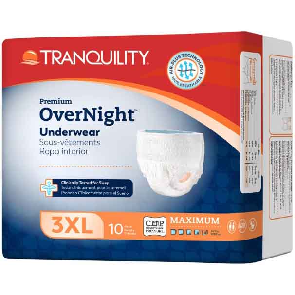 Tranquility Premium OverNight Disposable Absorbent Underwear - 3XL Box