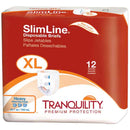 Tranquility SlimLine Original Disposable Briefs  X-Large (56 to 64") (Case of 72)