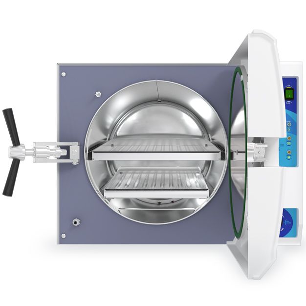 Tuttnauer 3870M Large Capacity Manual Autoclave with door open