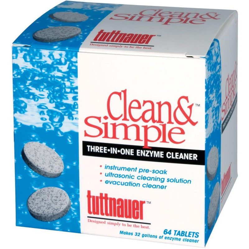 Tuttnauer Clean & Simple Ultrasonic/Enzymatic Tablets  Case of 768