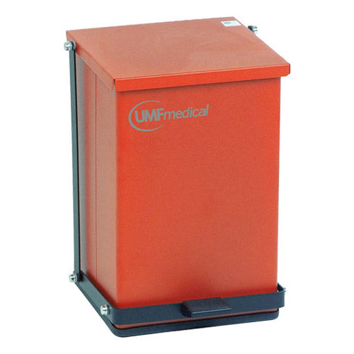UMF Medical 24-Quart Waste Receptacle - Red