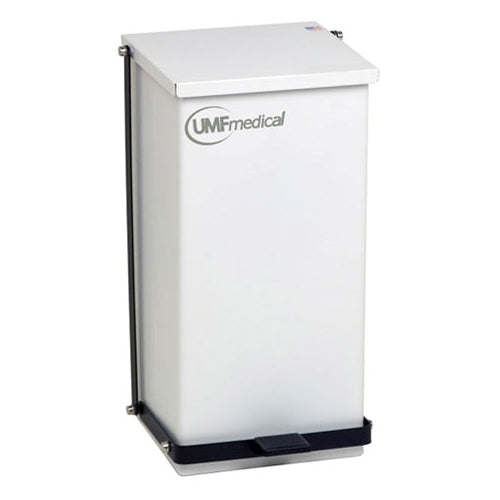 UMF Medical 32-Quart Waste Receptacle  White