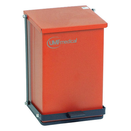 UMF Medical 48-Quart Waste Receptacle - Red