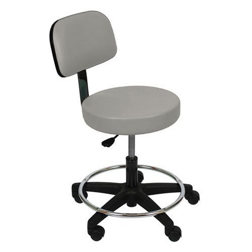 UMF Medical 6740 Ultra Comfort Spring Stool with Backrest and Foot Ring 