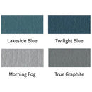 UMF Medical Power 200 Power Exam Table Upholstery Colors - Lakeside Blue, Twilight Blue, Morning Fog, True Graphite