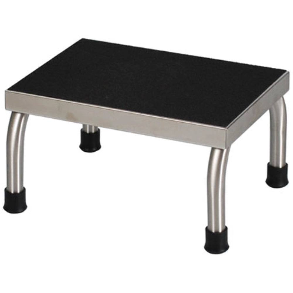 UMF Medical SS8376 10" X 14" Space-Saving Stainless Steel Foot Stool