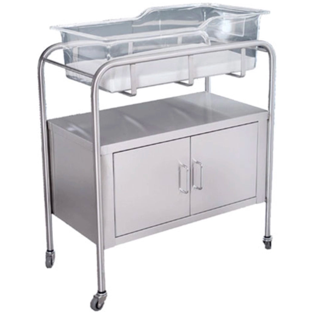 UMF Medical SS8528 Bassinet with Two Door Storage and Shelf