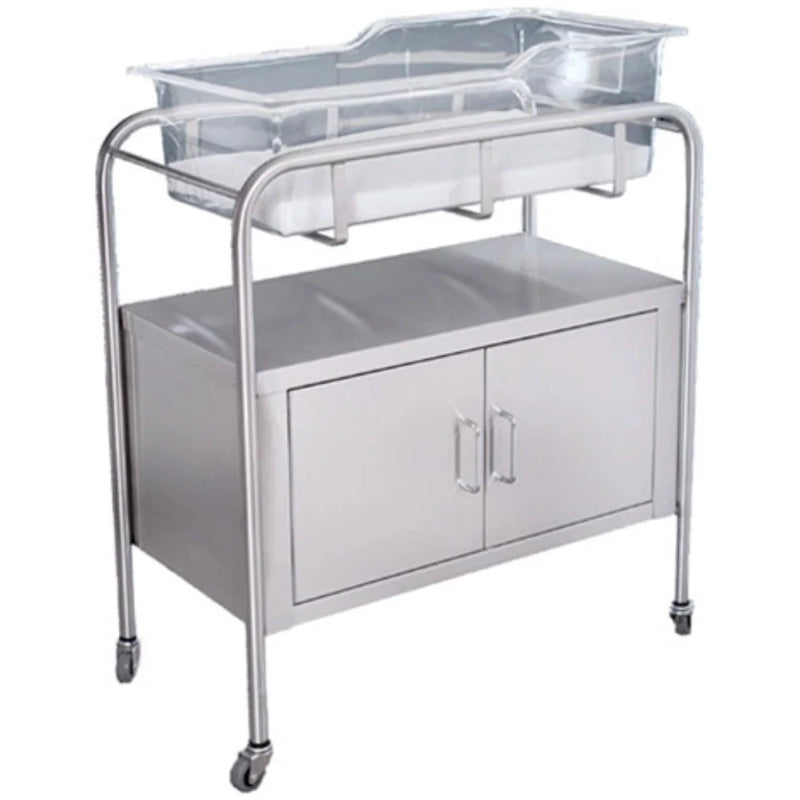UMF Medical SS8528 Bassinet with Two Door Storage and Shelf