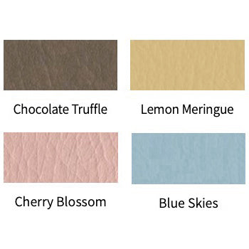 UMF Medical 6746 Ultra Comfort Air Spring Stool with Backrest Colors - Chocolate Truffle, Lemon Meringue, Cherry Blossom, Blue Skies