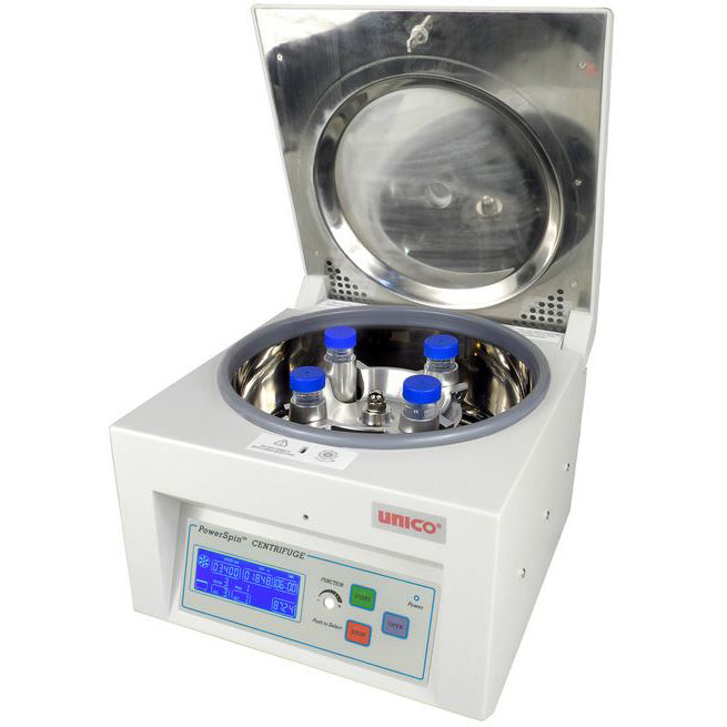 Unico PowerSpin DX C8704 Centrifuge  110 V with Set of Tube Adapters