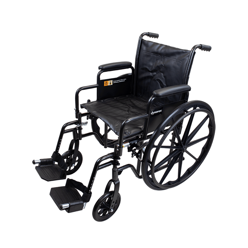 Dynarex DynaRide S2 Wheelchair-18x16inch Seat w/ Detach  Desk Arm FR