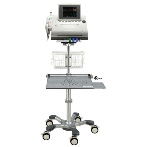 Wallach Fetal2EMR Rolling Cart with Fetal Monitor